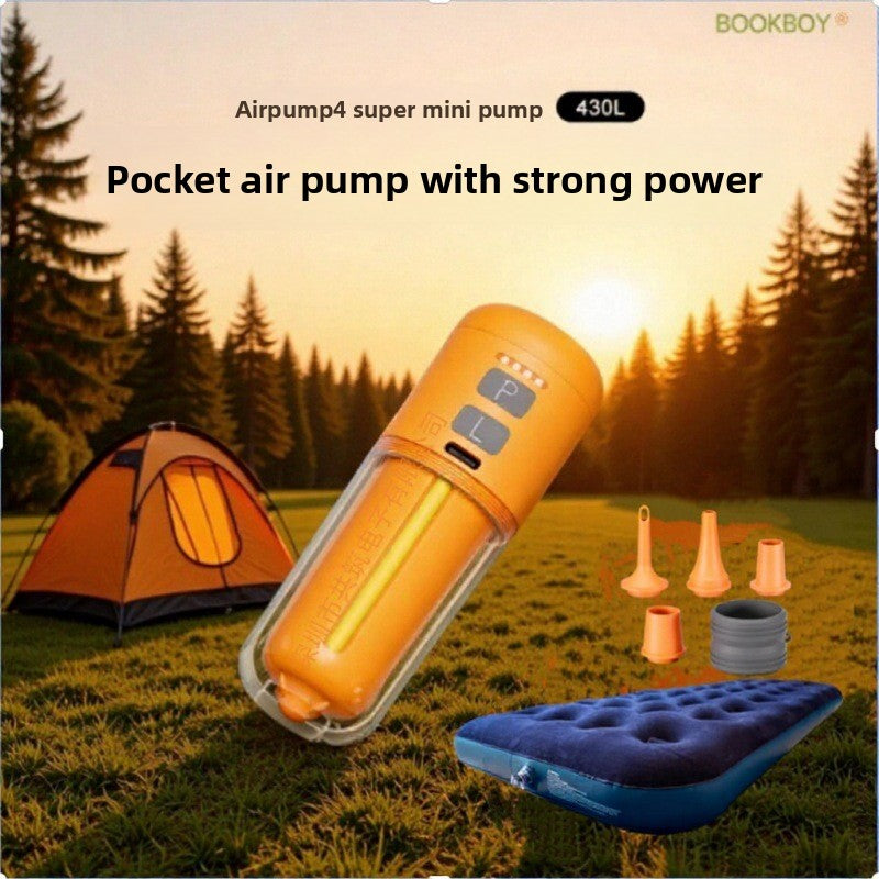 Portable Dual-Purpose Inflatable Pump with LED Light