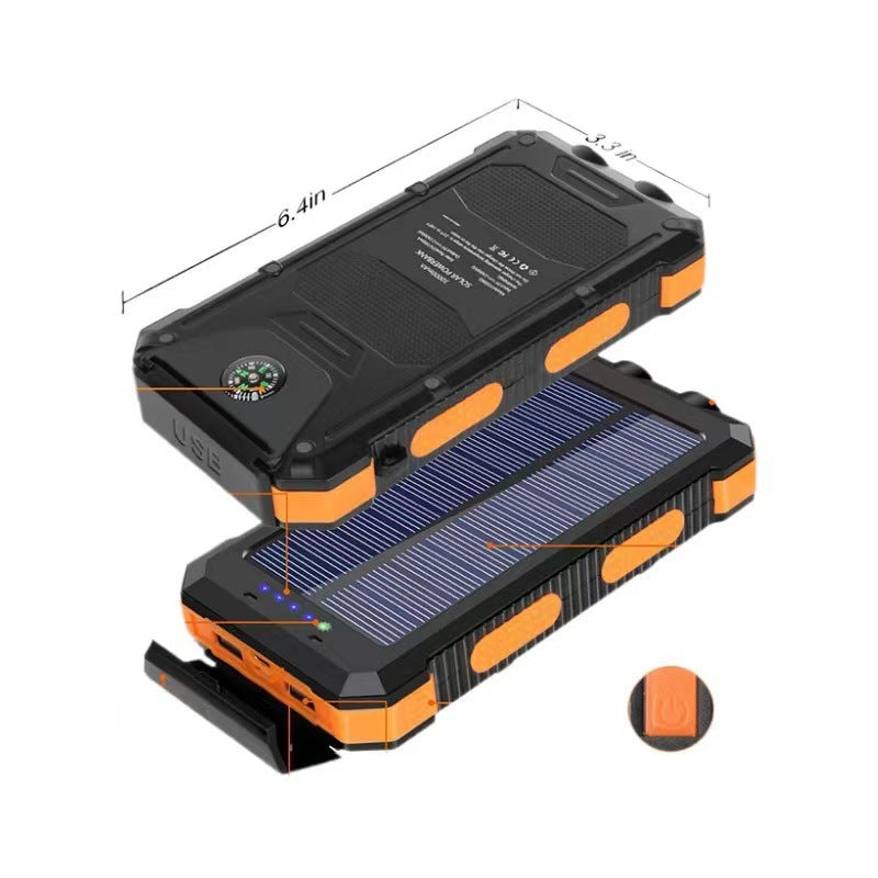 Portable power bank with a camping light